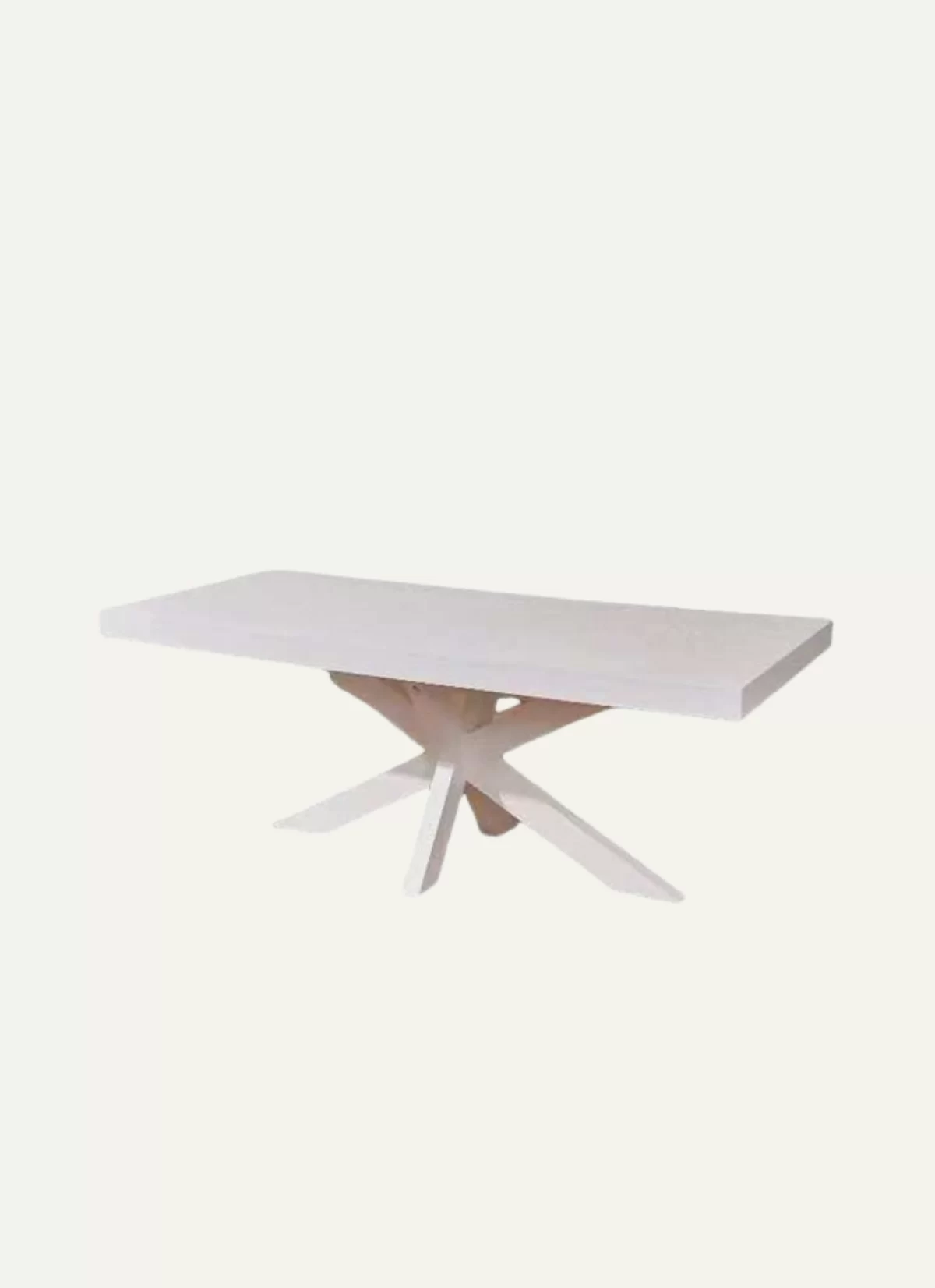 Quadro Bianca Eikenhouten Eettafel met Wit Onderstel – MK 16 - Afbeelding 1