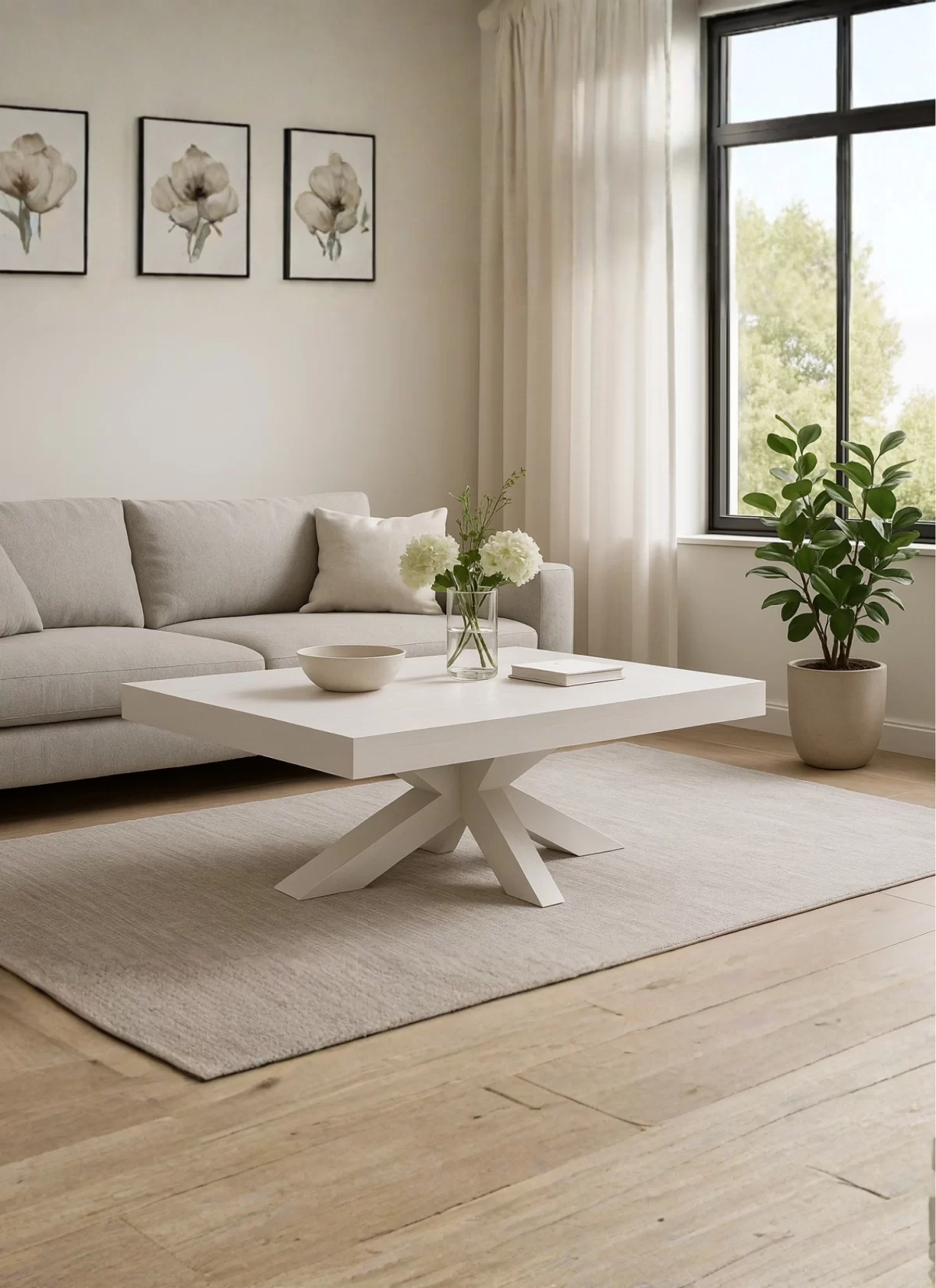 Alba Table van Wit Eikenhout – MK 17 - Afbeelding 2