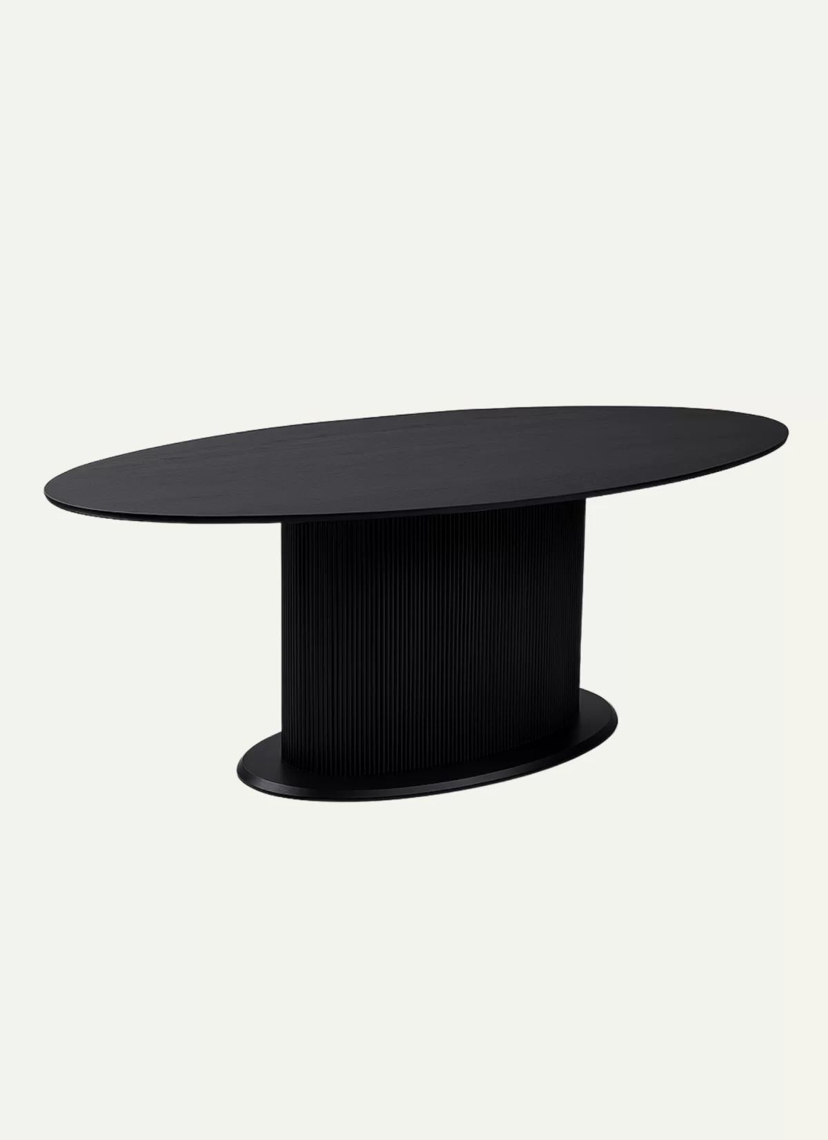 Elara Zwart Eiken Eettafel met Massief Blad – MK 18 - Afbeelding 1