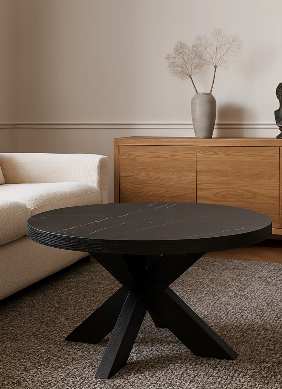 Valdora Zwart Marmer Eettafel – MK 30 - Afbeelding 2