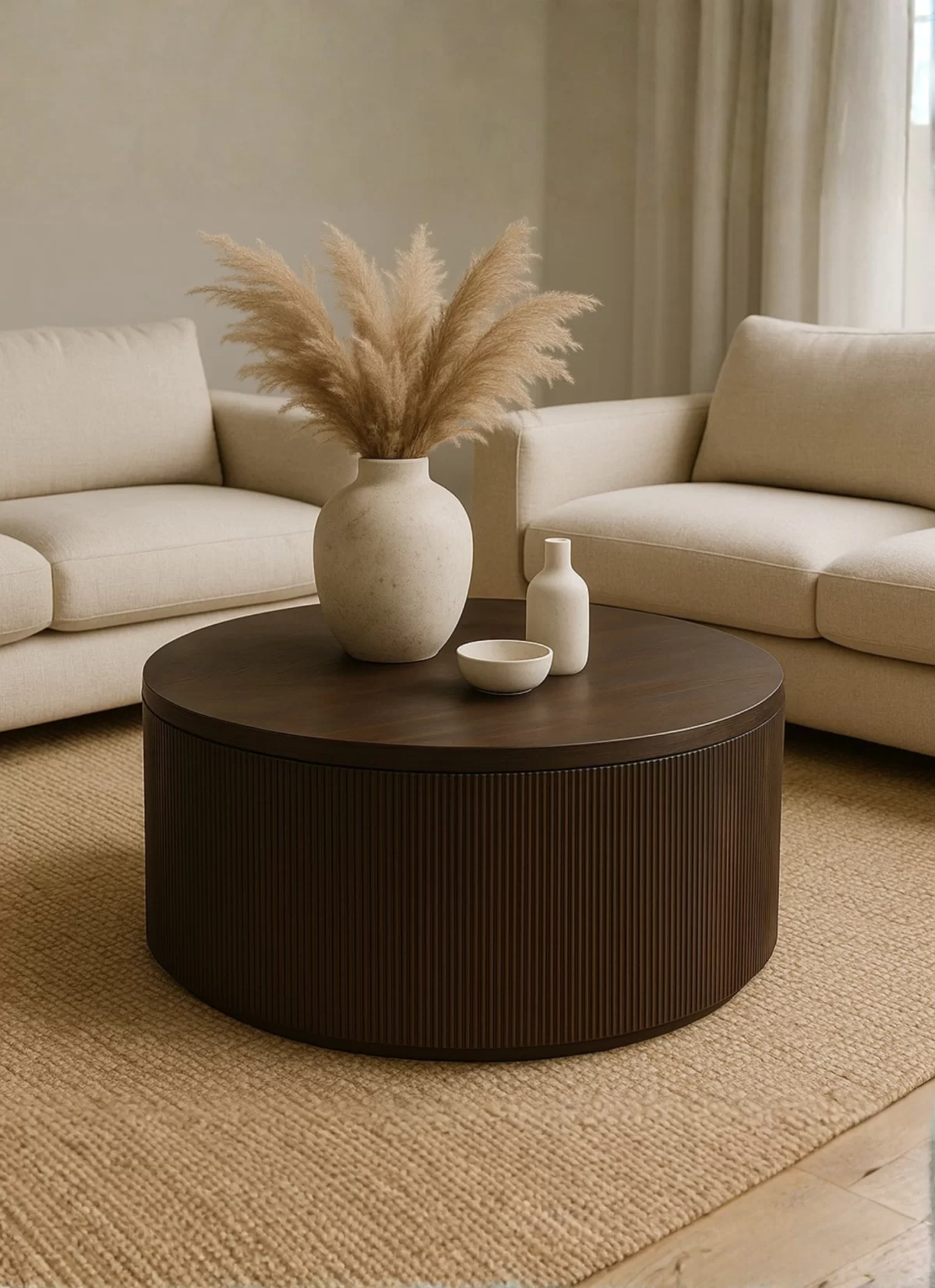 Aurea Stijlvolle Bruin Eiken Salontafel – MK 44 - Afbeelding 2