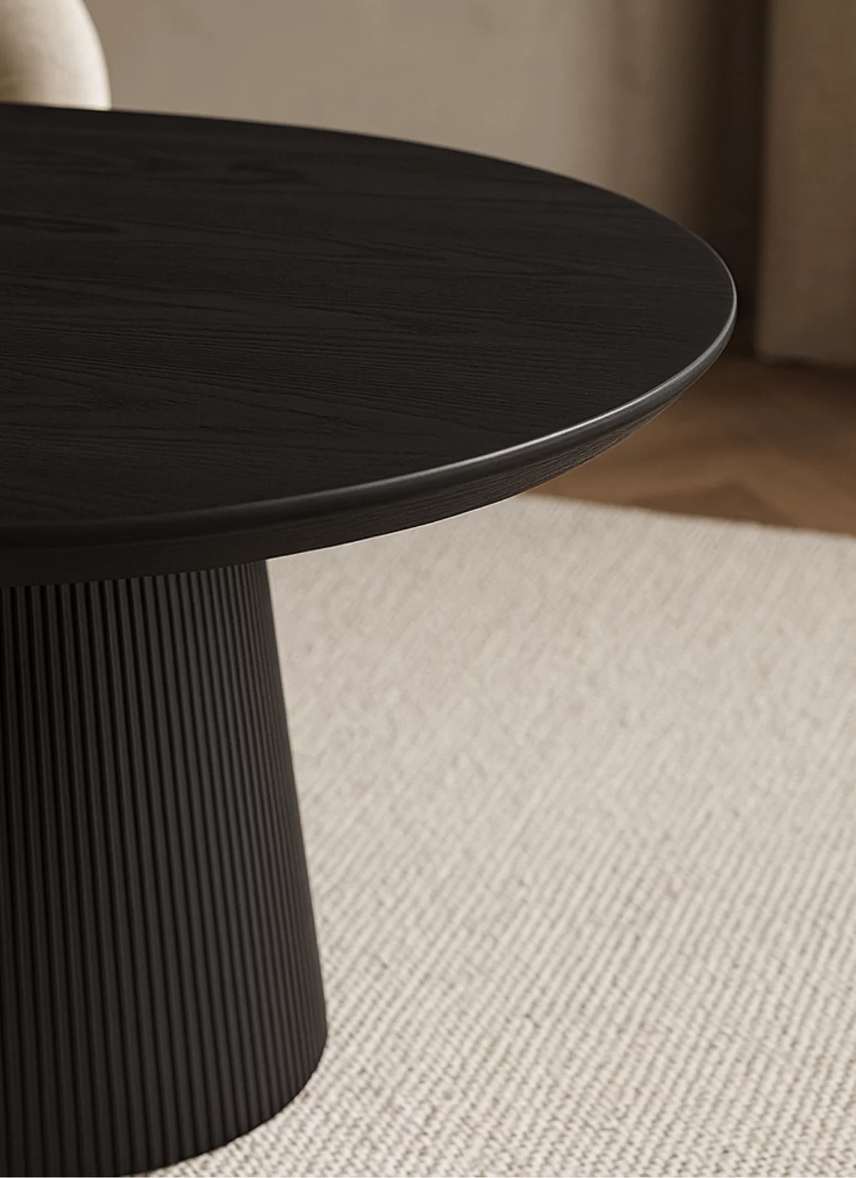 Calvera Zwart Eiken Eettafel – MK 46 - Afbeelding 3