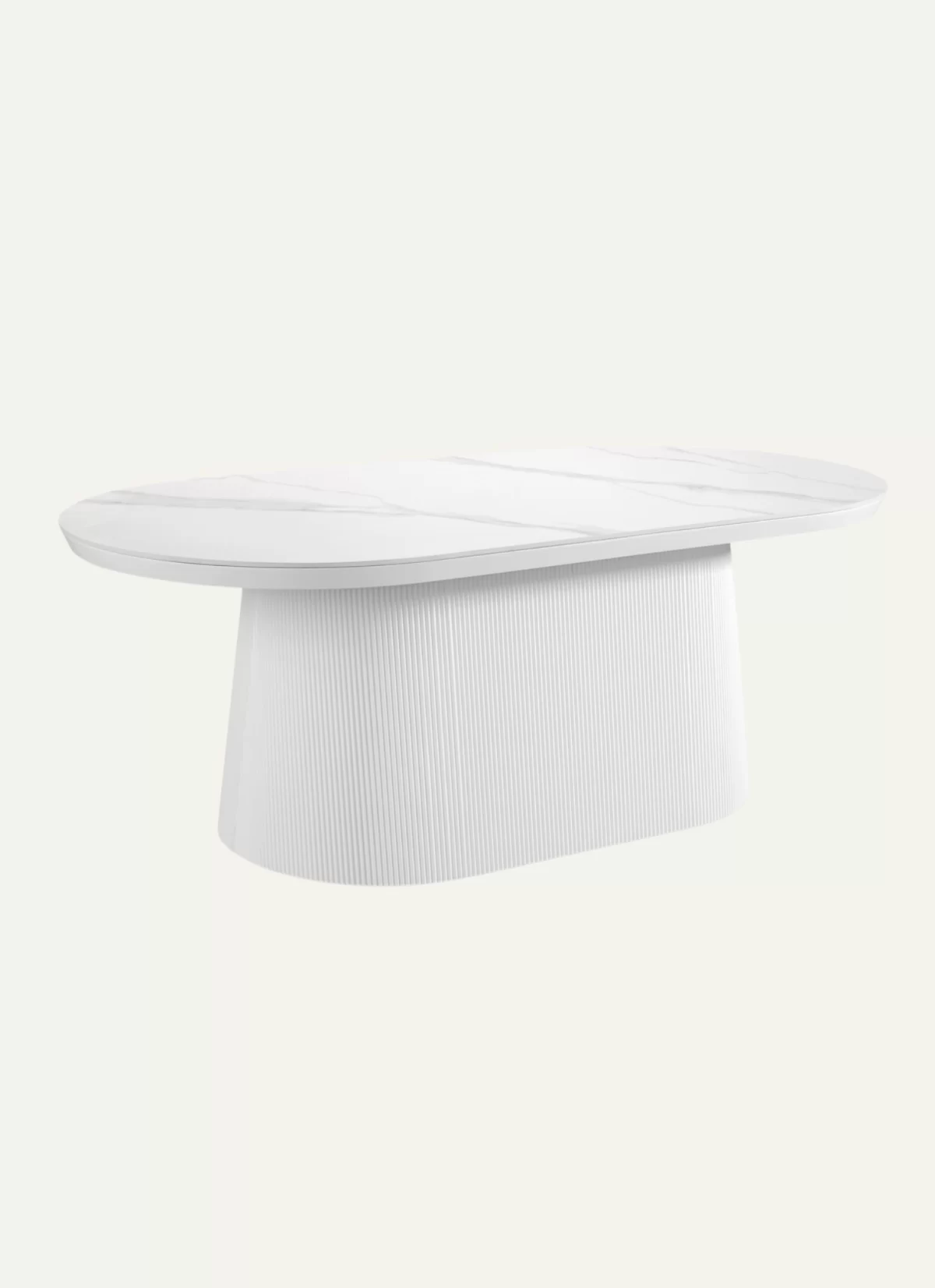 Lunario met Witte Marmeren Blad – MK 46 - Afbeelding 1