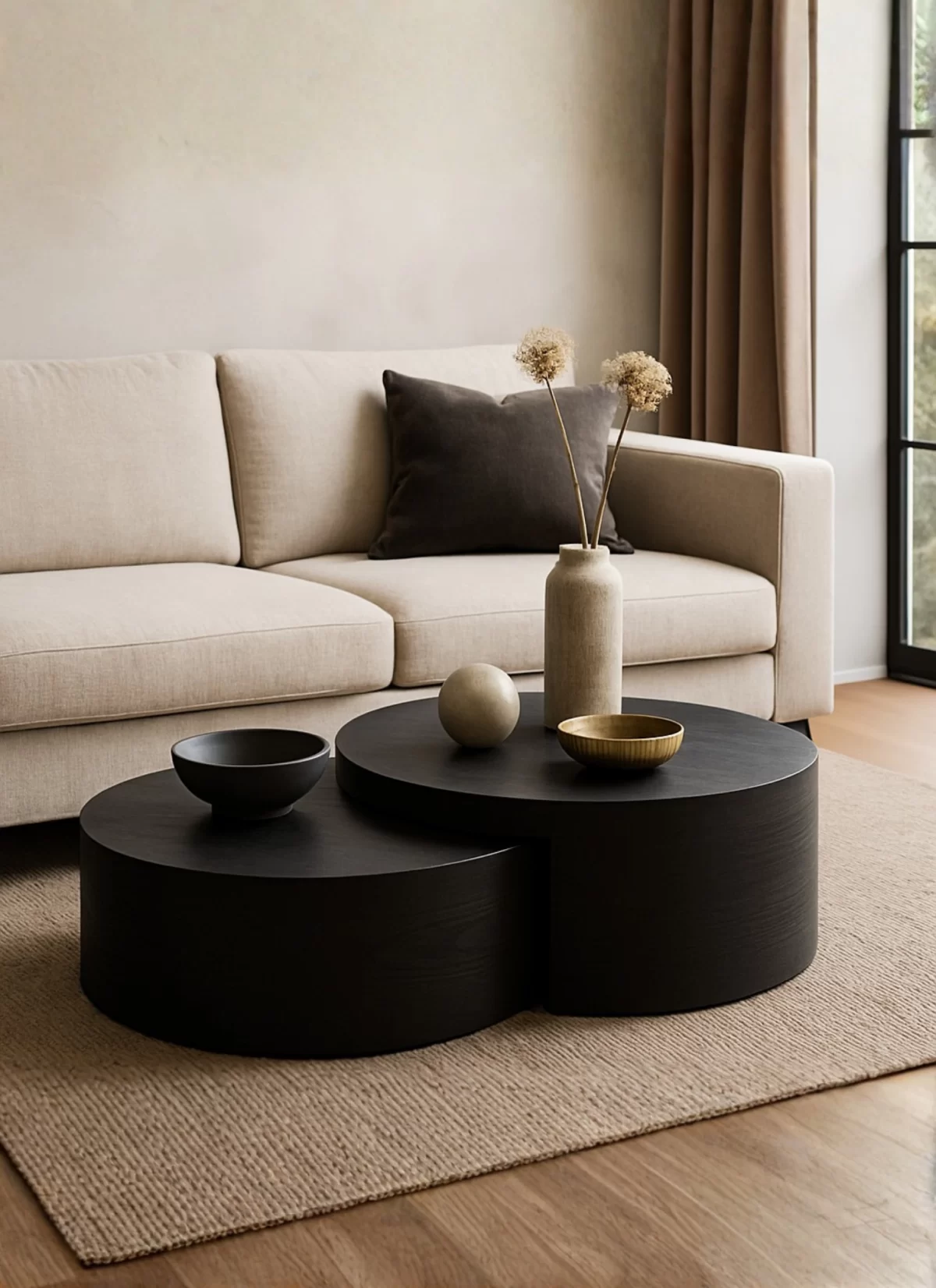 Circona Zwart Eiken Salontafel – MK 47 - Afbeelding 2