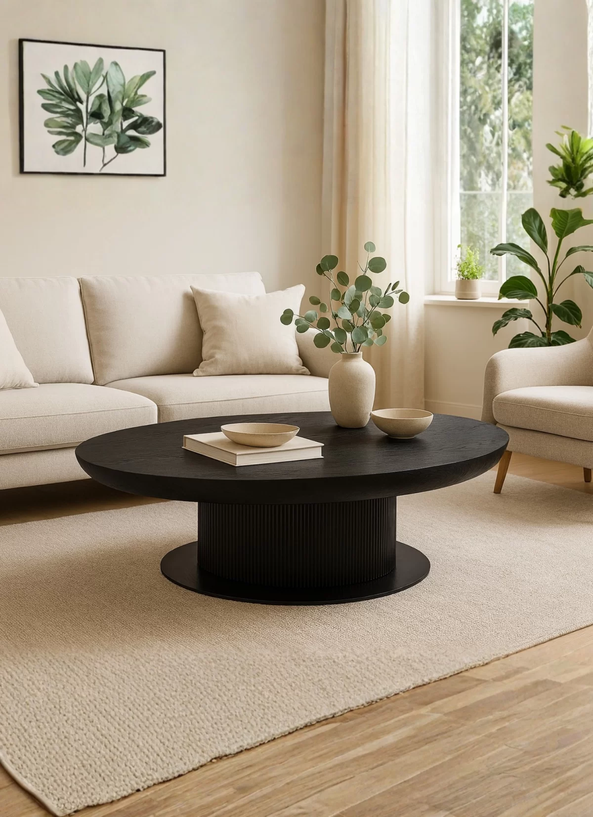 Orvella Zwart Eiken Salontafel – MK 66 - Afbeelding 3