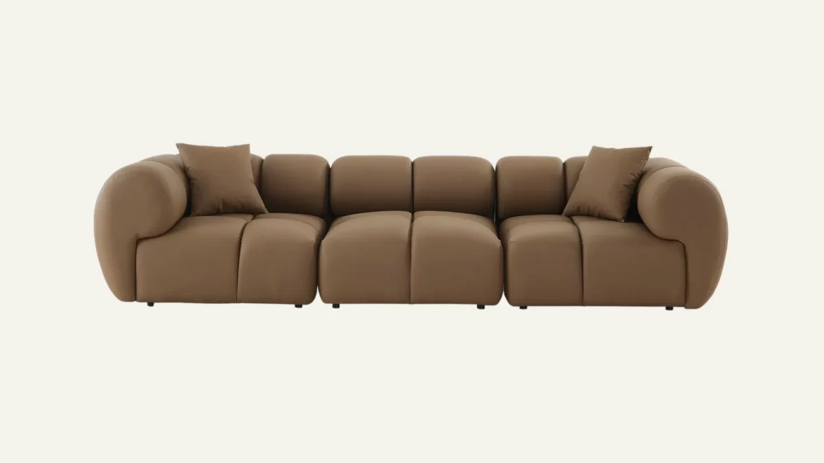 Cubiq Sofa – Mat Taupe - Afbeelding 1
