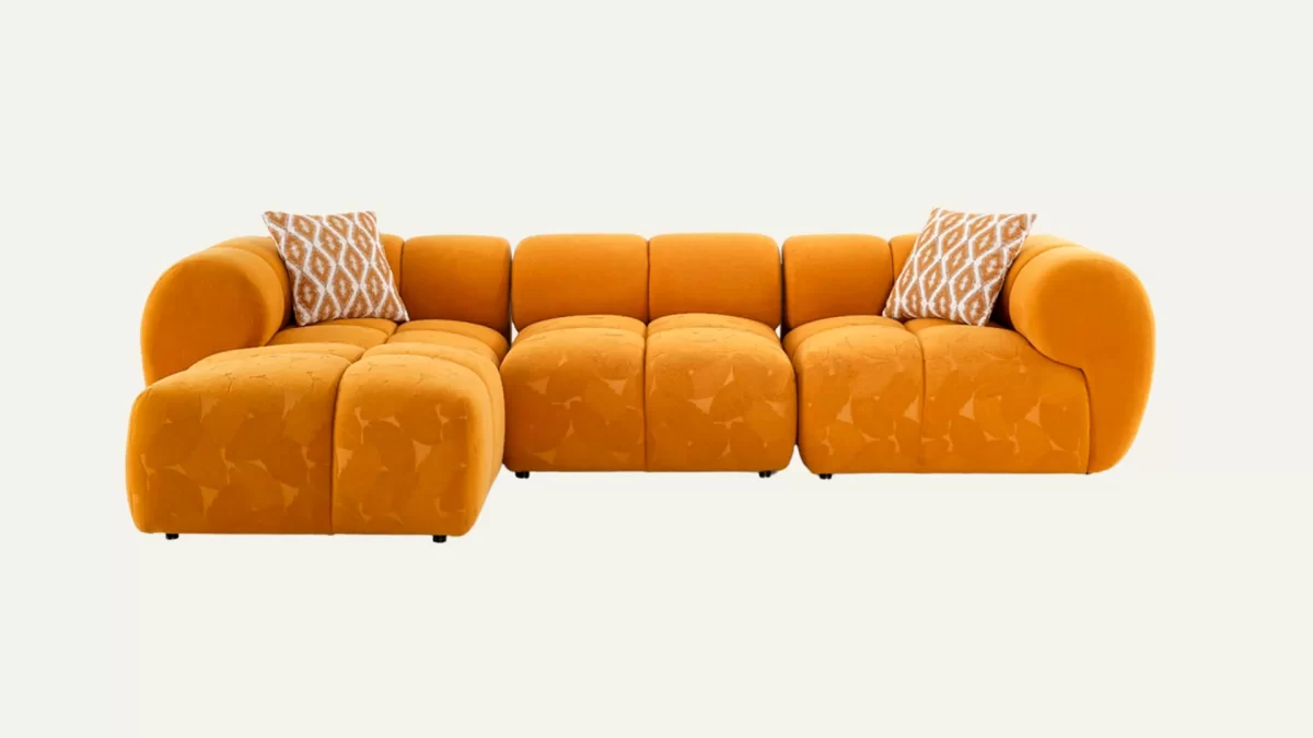Cubiq Sofa – Mosterdgeel - Afbeelding 1