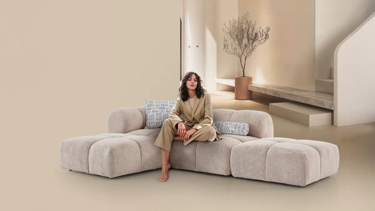 Cubiq Sofa – Zandbeige - Afbeelding 2