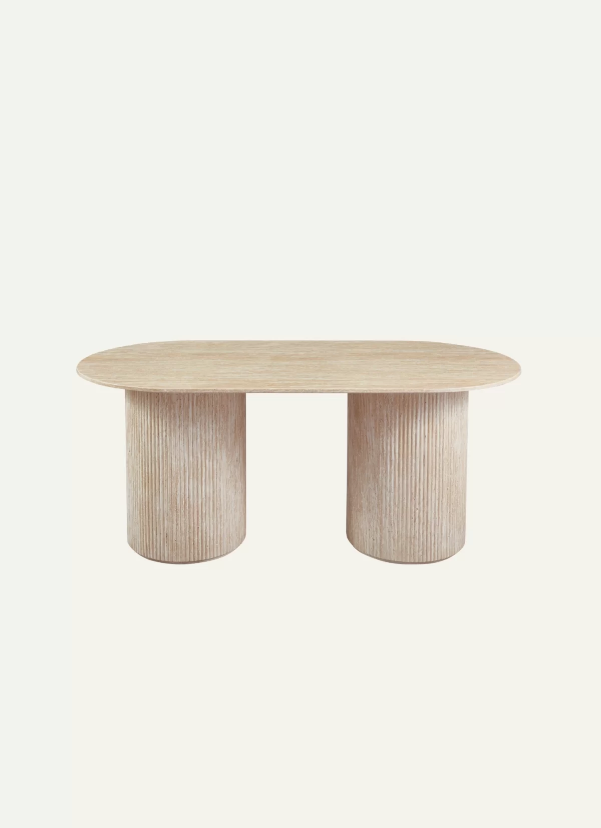 Lumea Travertin Eettafel - DT 1688 - Afbeelding 1