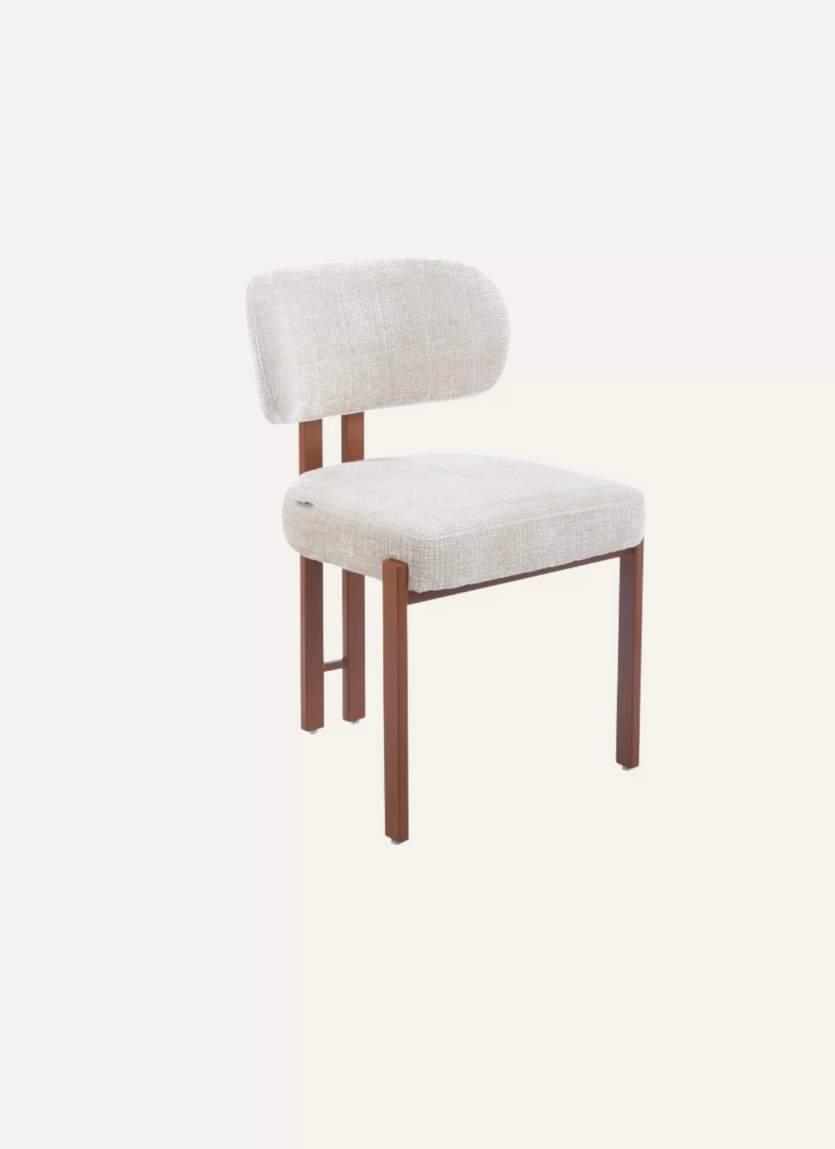 Alaska Beige Stoel - Bruin Poten - Afbeelding 3