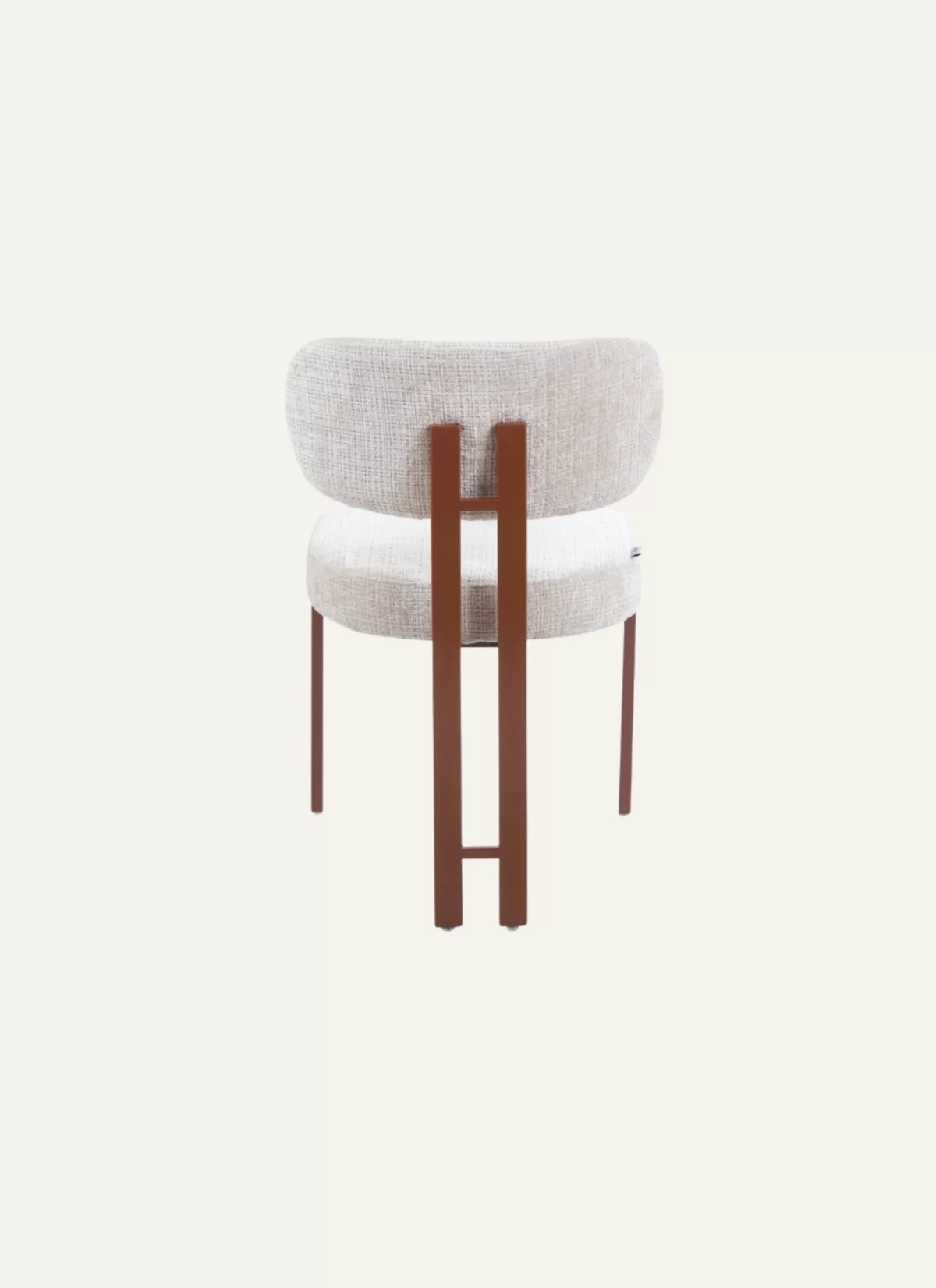 Alaska Beige Stoel - Bruin Poten - Afbeelding 4