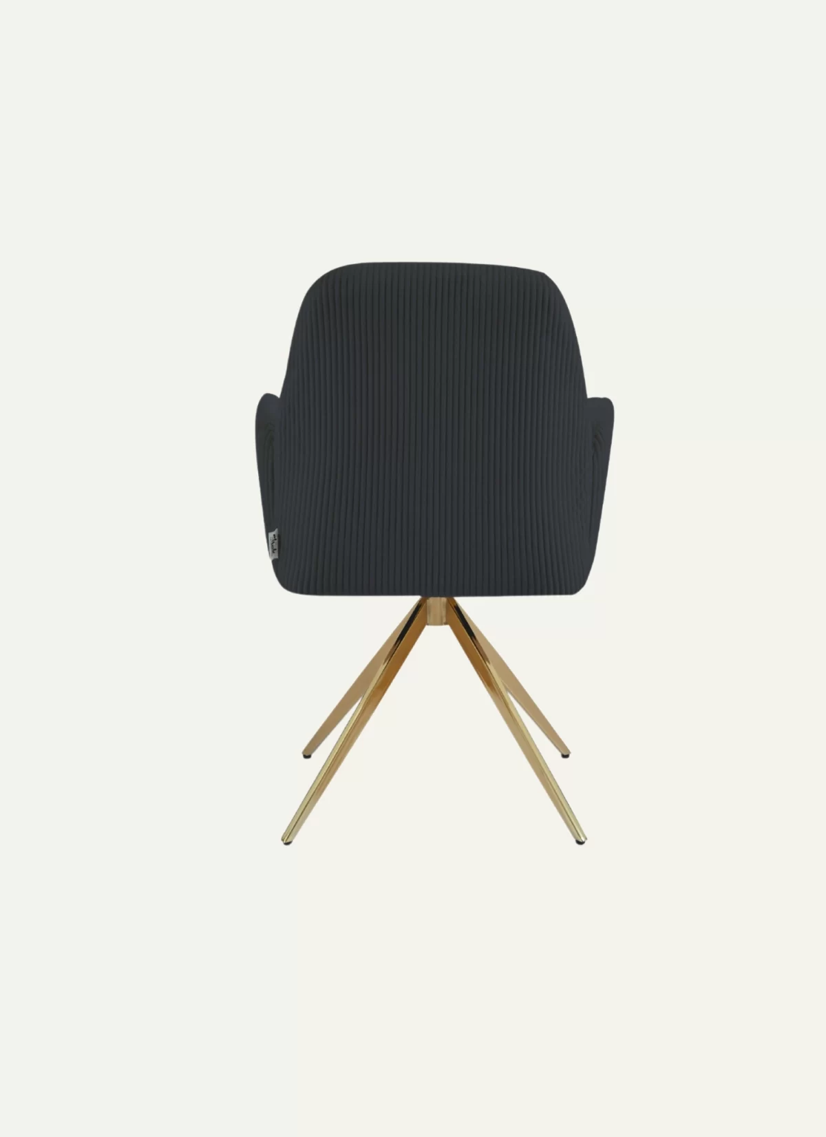 Berlin Antraciet Stoel - Gouden Poten - Afbeelding 4
