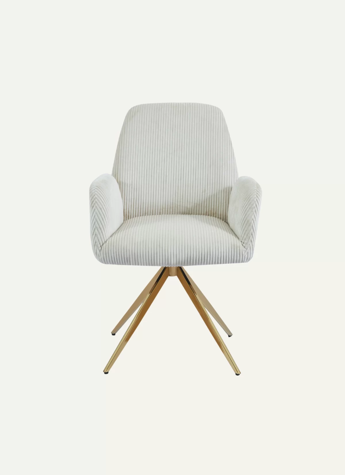 Berlin Crème Stoel - Gouden Poten - Afbeelding 1