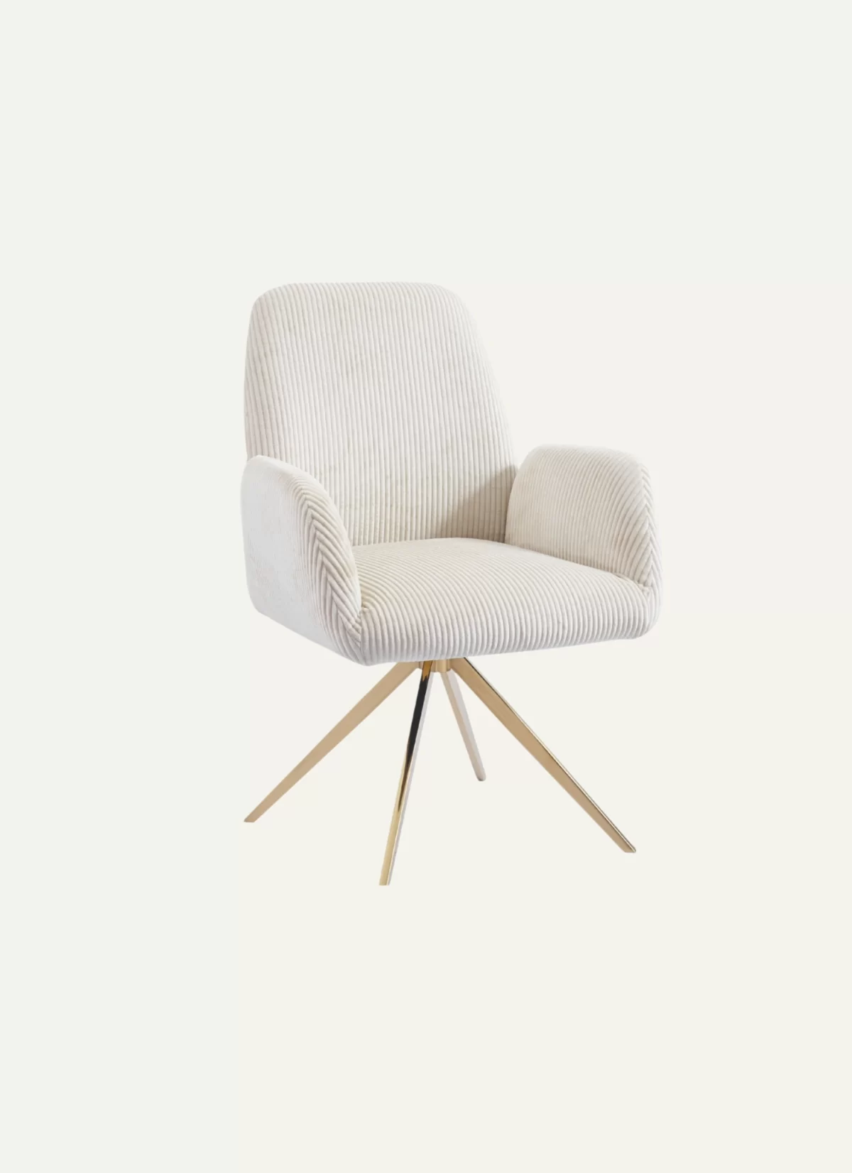 Berlin Crème Stoel - Gouden Poten - Afbeelding 3