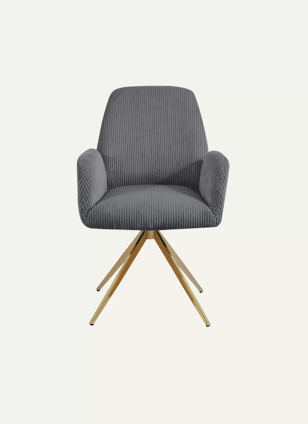 Berlin Grijs Stoel - Gouden Poten - Afbeelding 1