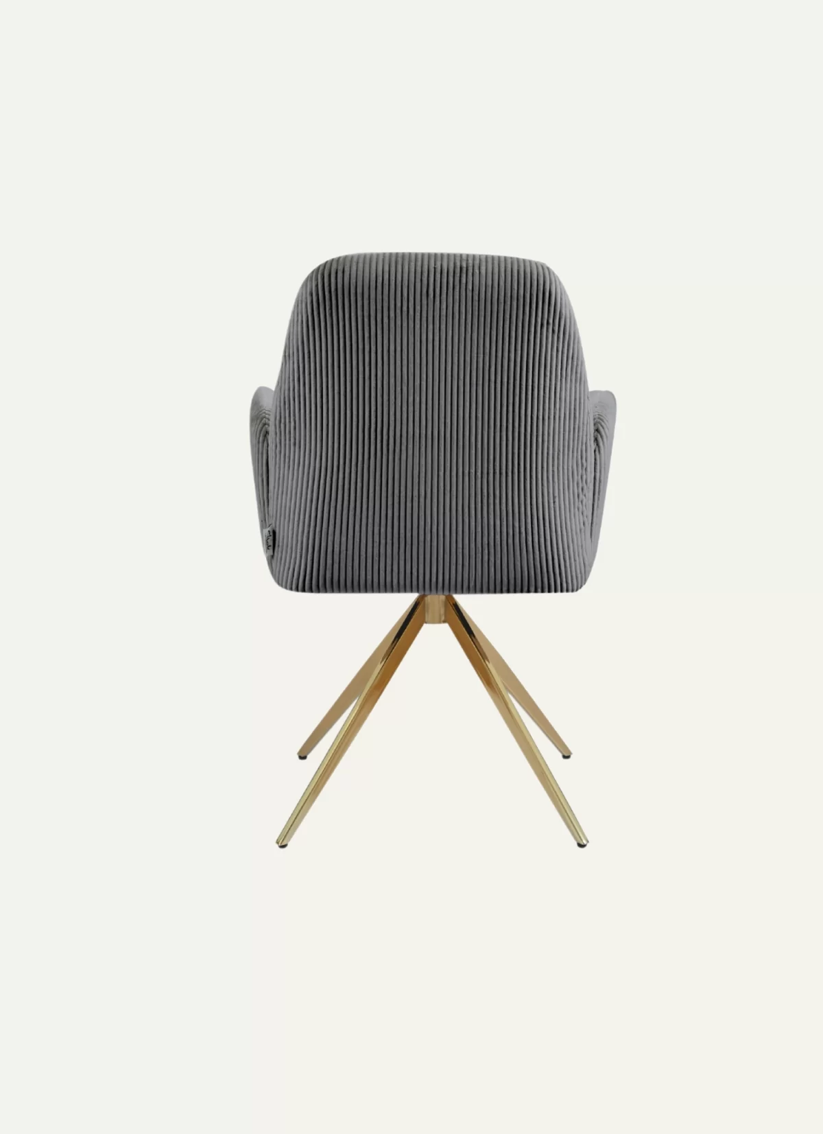 Berlin Grijs Stoel - Gouden Poten - Afbeelding 4