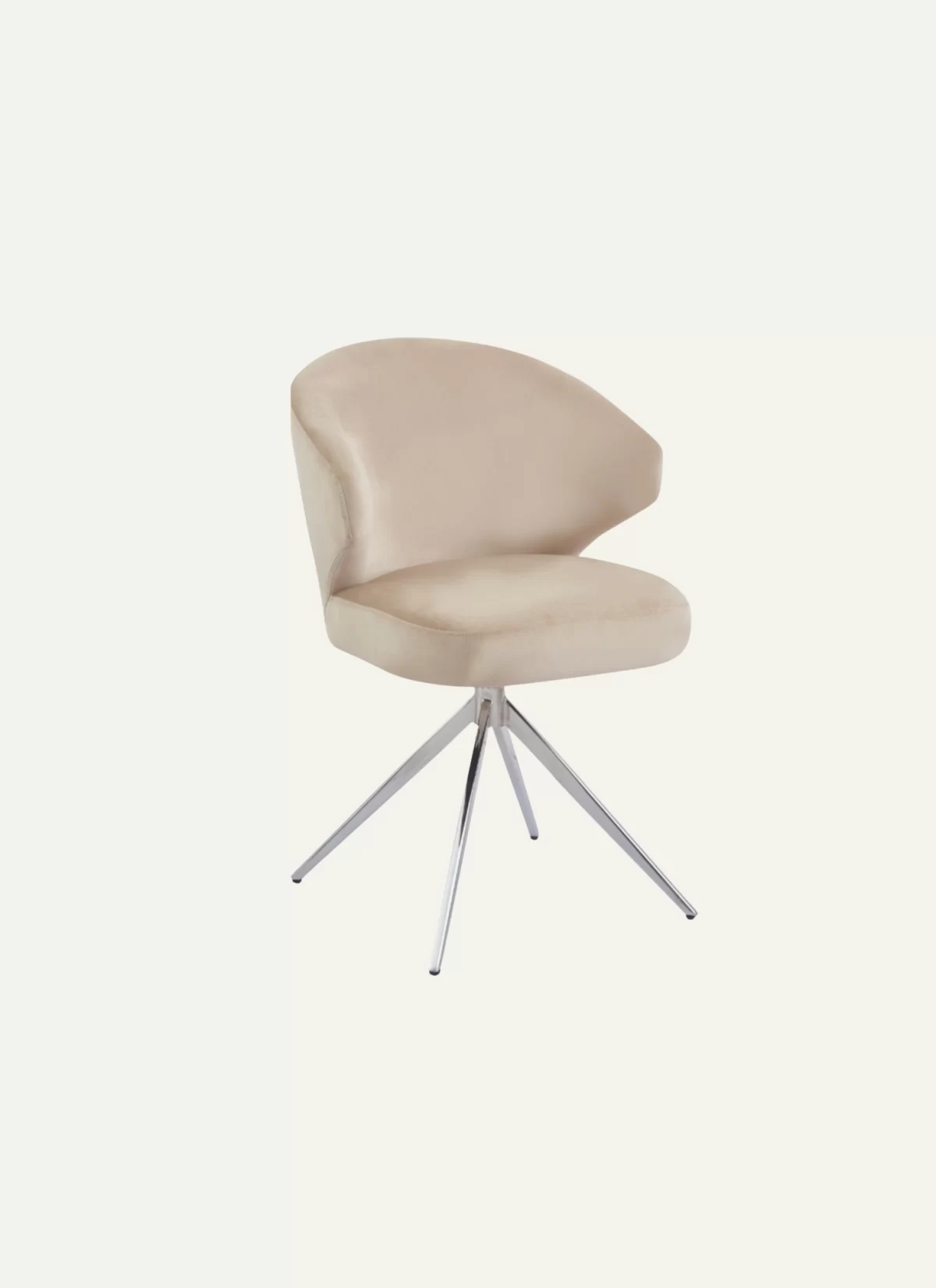 Mango Beige Stoel - Zilveren Poten - Afbeelding 3