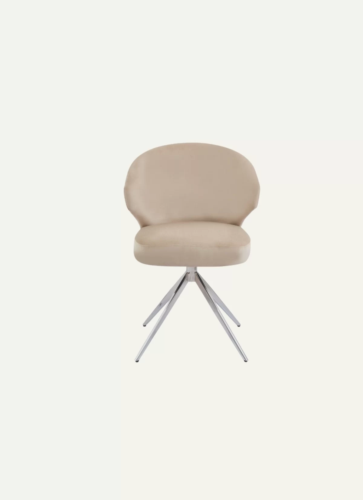 Mango Beige Stoel - Zilveren Poten - Afbeelding 1