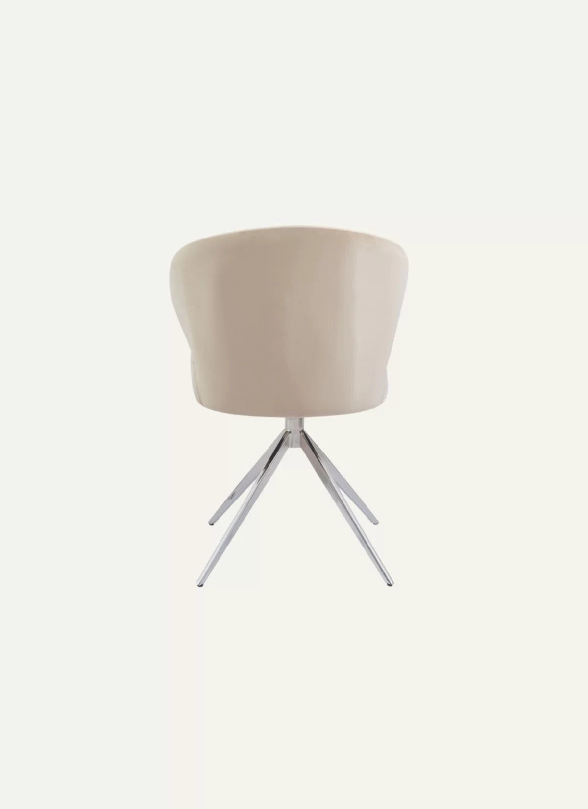 Mango Beige Stoel - Zilveren Poten - Afbeelding 4