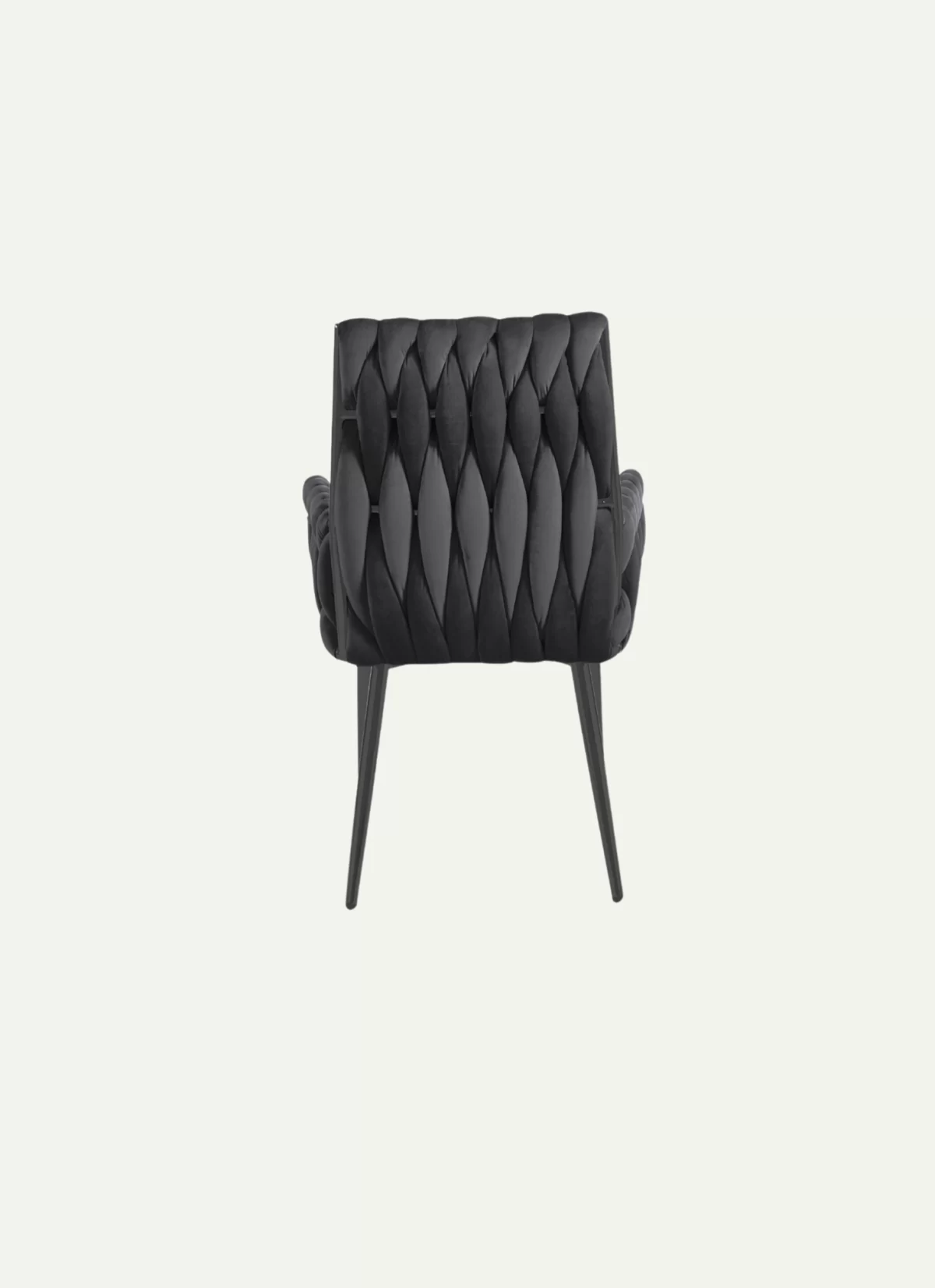 Sofya Zwarte Stoel - Zwarte Poten - Afbeelding 4