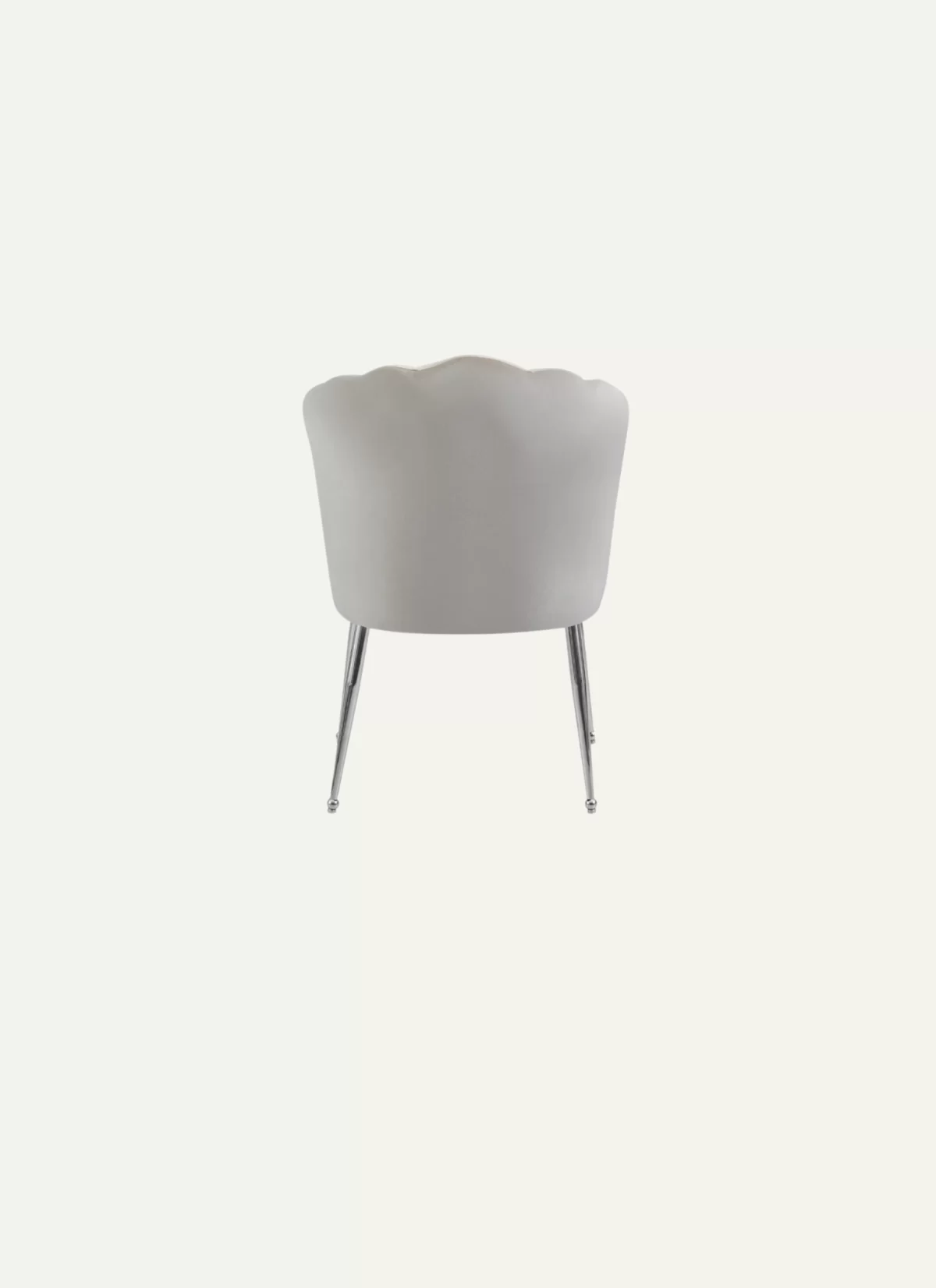 Vera Beige Stoel - Zilveren Poten - Afbeelding 4